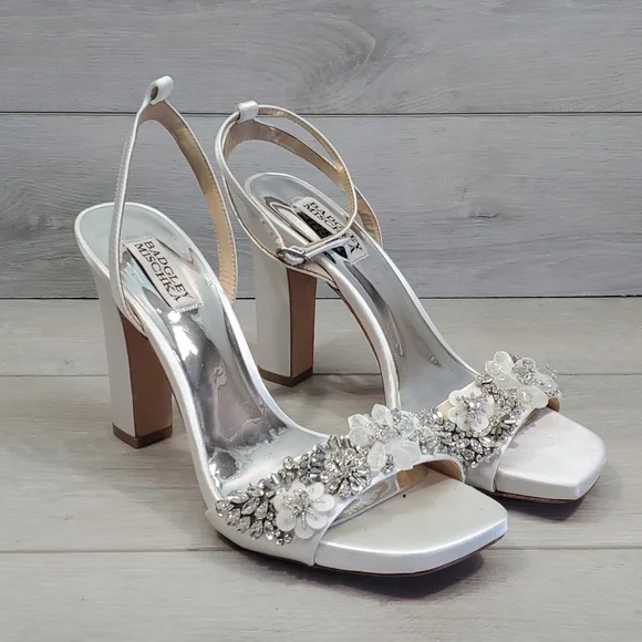 Badgley Mischka Womens Heels Sandals shoes sz 9.5 - Picture 1 of 12